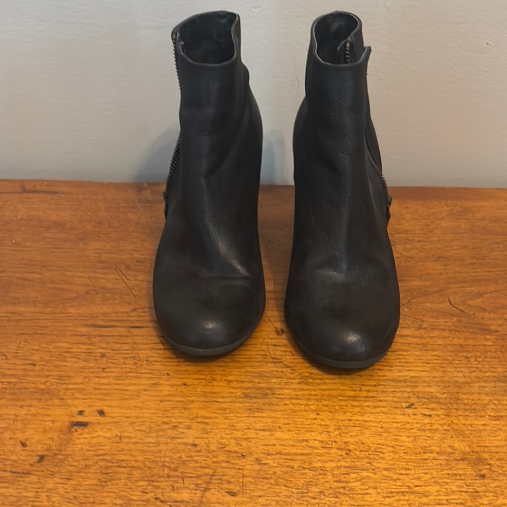 BP Black Ankle Booties with Side Zipper